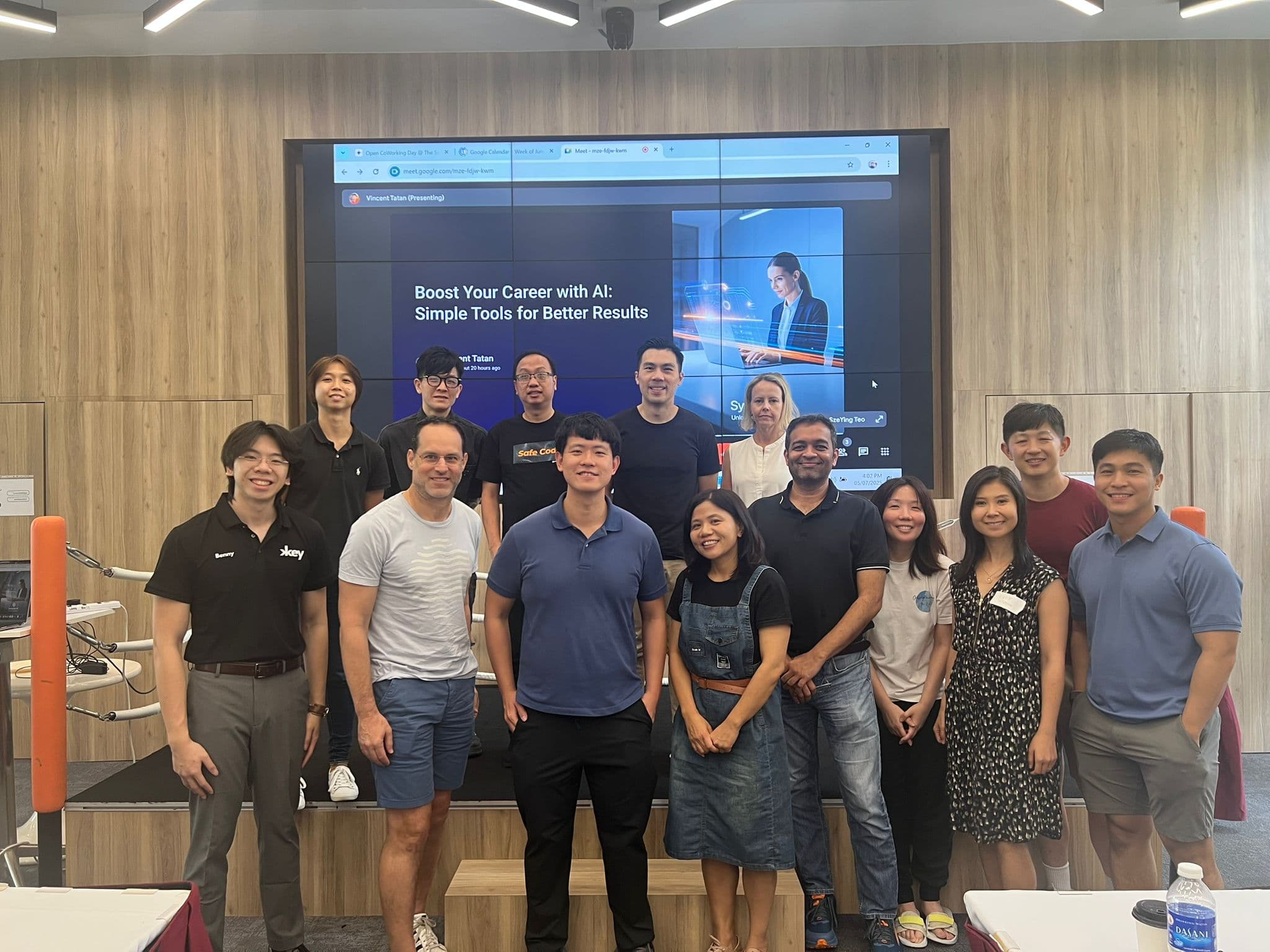 Career advancement workshop group photo - Boost Your Career with AI session